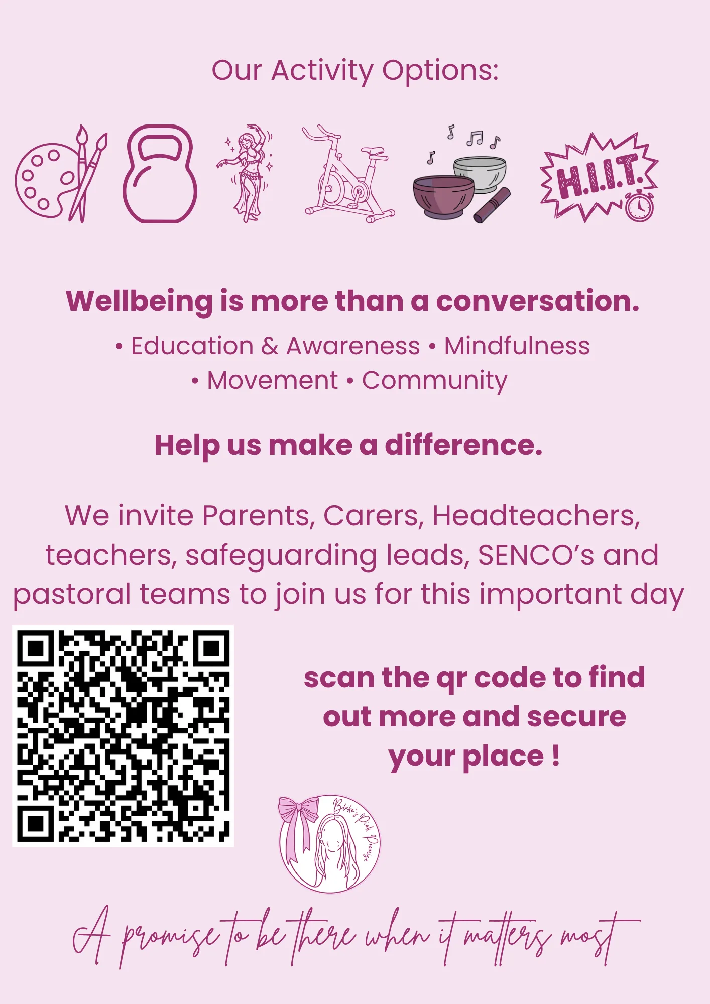Photo 2 of 2 for Blake’s Pink Promise - Wellbeing, Awareness & Action Event